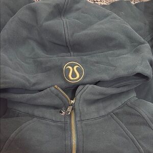 lululemon athletica Green Hoodie with Gold Logo
